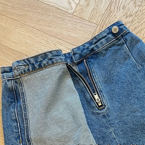 Sonicelife Elegant Solid Mini Denim Skirts Women Slim Fashion New Summer Streetwear Casual Student Skirt Skort Harajuku Y2k Faldas Vintage