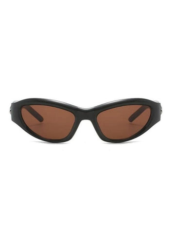 Sonicelife-Star Embellish Cat Eye Futuristic Sunglasses