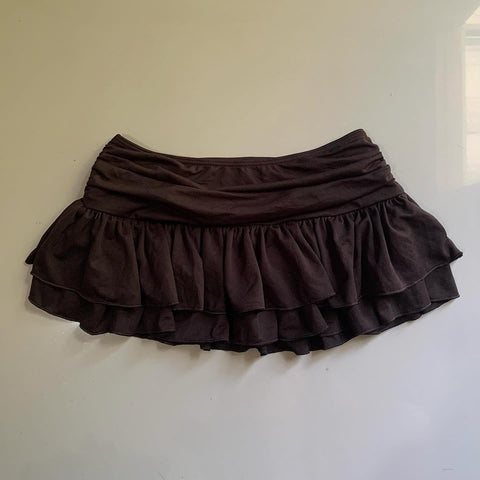 Sonicelife Y2K Mini Skirt Ladies low waist layered pleated black sexy retro A-line pleated skirt casual short summer skirt emo