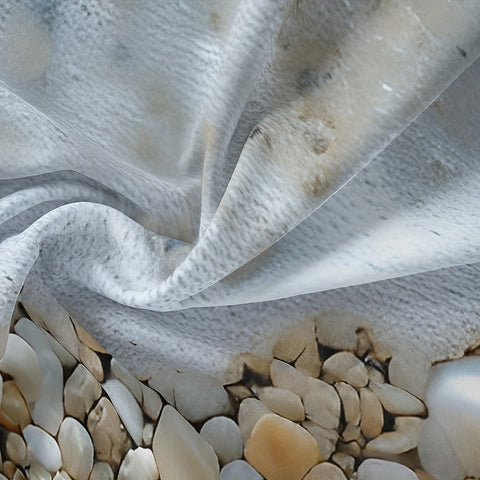Sonicelife 3-Piece Seaside Oasis Duvet Cover Set - Soft, Breathable, Comfortable Beach-Inspired Bedding with Sand, Sea Water Print
