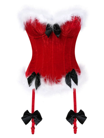Sonicelife Christmas Mall Gothic Corset Crop Tank Tops Women Streetwear Sexy Bow Patchwork Vest Hotsweet Y2k E-girl Rave Outfits
