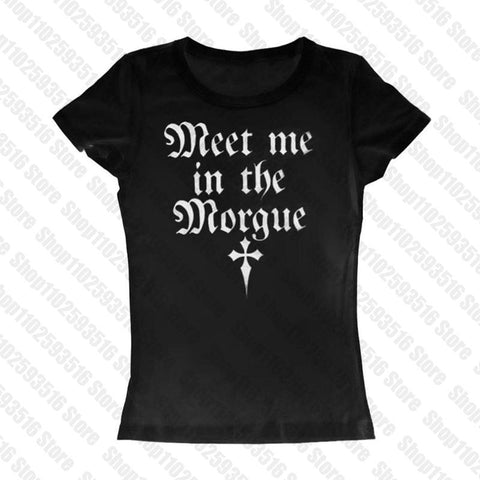 Sonicelife Y2k Crop Top Summer Goth Slim Vintage letter Graphic Baby Tee emo Cute Punk Hip Hop Women Crop top Short Sleeve Sexy Streetwear