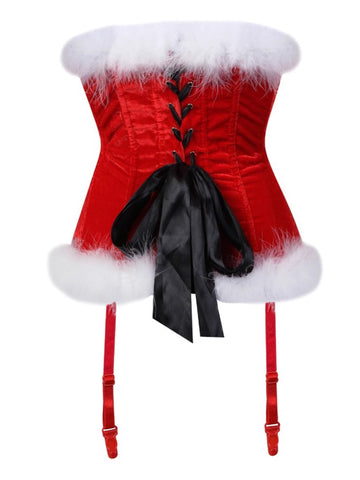 Sonicelife Christmas Mall Gothic Corset Crop Tank Tops Women Streetwear Sexy Bow Patchwork Vest Hotsweet Y2k E-girl Rave Outfits