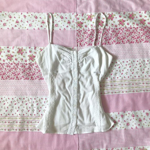 Sonicelife Crop Top Summer Y2k Clothing Women Camis Punk Sexy Sweet Girl Slim Sling Kawaii Korea Tank Tops Femme Harajuku Aesthetic Corset