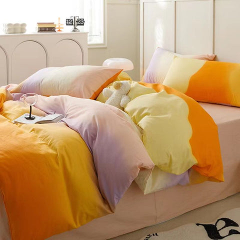 Sonicelife Doughnut Soft And Cute Donut Bedding Set Ins Linen And Duvet Cover With Pillowcases Single Double Full Size For Kids Adults