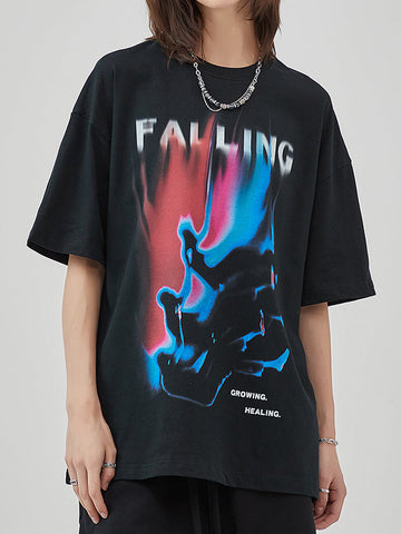 Sonicelife-Falling Aesthetic Y2K Print Dreamcore Unisex T-Shirt