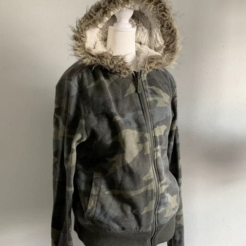 Sonicelife Harajuku Hoodies for Women 2025 Ropa Mujer Camouflage Streetwear Sweatshirts Hooded Fashion Thicked Warm Hoodie Coat Y2k Tops