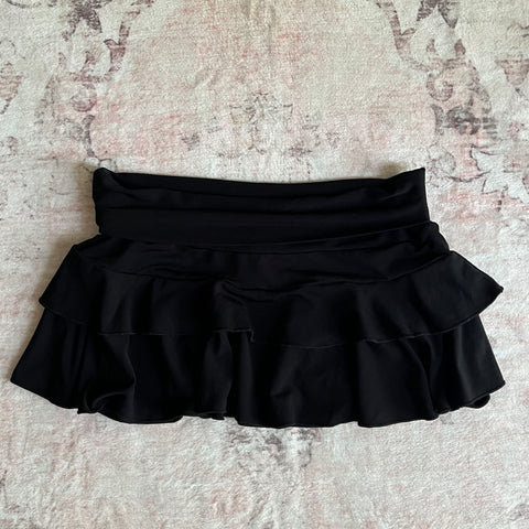 Sonicelife Y2K Mini Skirt Ladies low waist layered pleated black sexy retro A-line pleated skirt casual short summer skirt emo