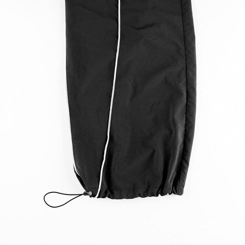 Sonicelife Piping Detail Size Friendly Parachute Cargo Pants