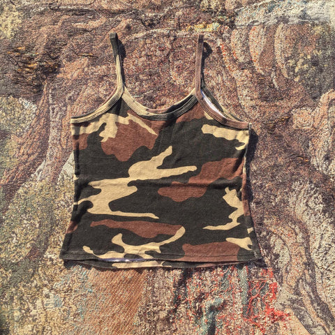 Sonicelife Y2k Women's clothing Crop Top Camo Top Harajuku Tank and Camis Vintage top Summer Aesthetic Women's shirt Women's clothing Emo