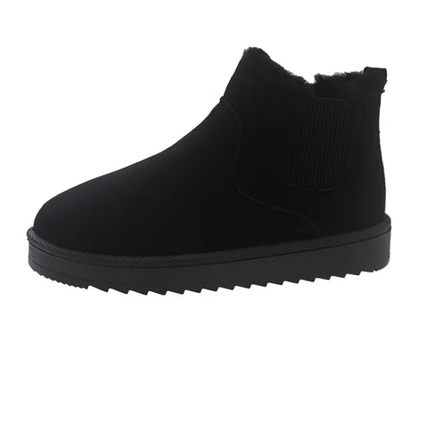 Sonicelife 2025 Thick-soled snow boots  winter new style plus velvet thickened warm  bread ladies shoes big cotton shoes