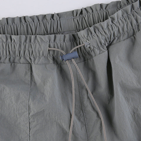 Sonicelife Low-rise Straight-leg Multi-pocket Overalls Pants
