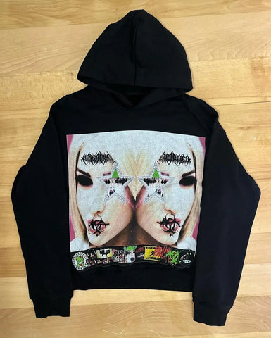 Sonicelife New Grunge Hoodies Women Tops Sweatshirt Harajuku Hoodie Oversized Streetwear Gothic Y2k Clothes Couples Men Clothing