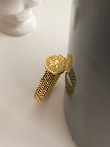 Sonicelife-Coin Decor Ring