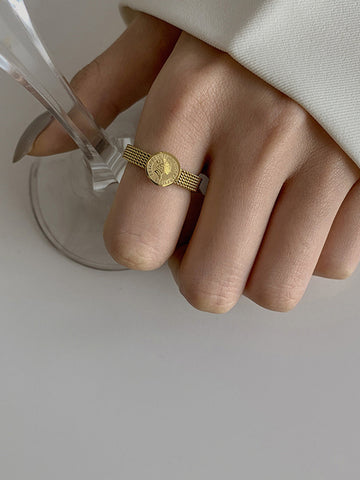 Sonicelife-Coin Decor Ring