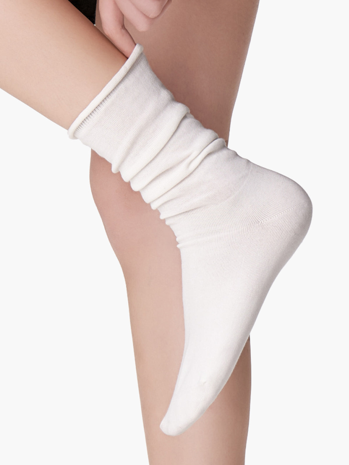 Sonicelife-Solid Slouch Socks