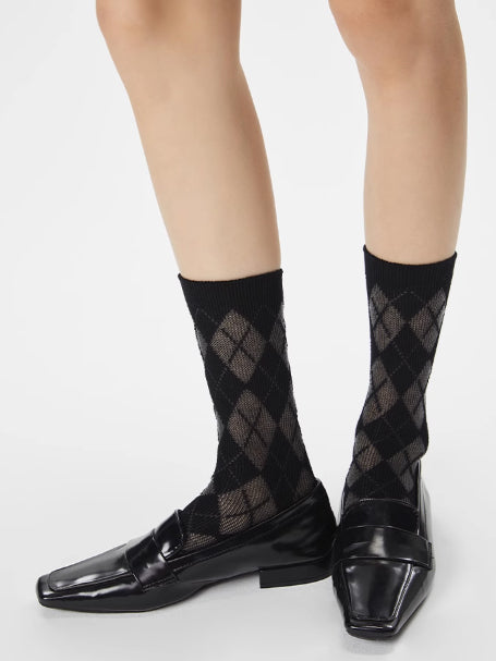 Sonicelife-Diamonds Mid Calf Socks