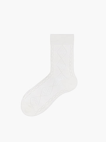 Sonicelife-Diamonds Eyelet Socks