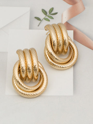Sonicelife-Hoop Cross Earrings