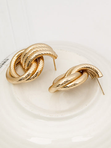 Sonicelife-Hoop Cross Earrings