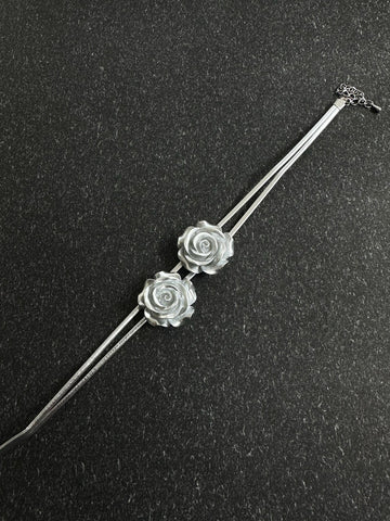 Sonicelife-Double Rose Decor Necklace