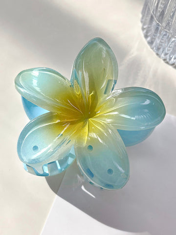 Sonicelife-Trendy Colorful Resin Flower Hair Clip