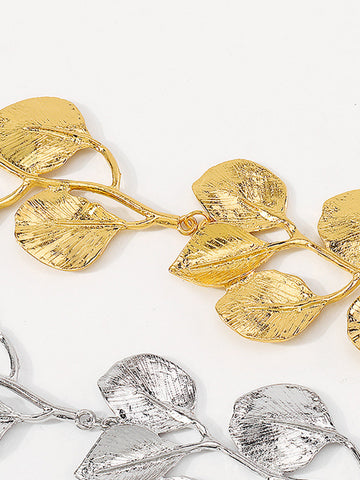 Sonicelife-Vintage Alloy Leaf Design Necklace