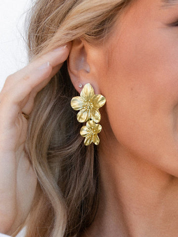 Sonicelife-Fashionable Flower-Shaped Earrings