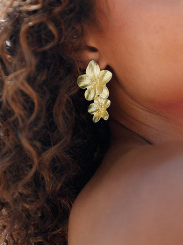 Sonicelife-Fashionable Flower-Shaped Earrings