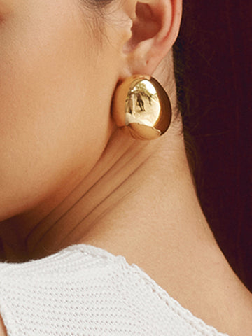 Sonicelife-Chunky Teardrop Statement Earrings