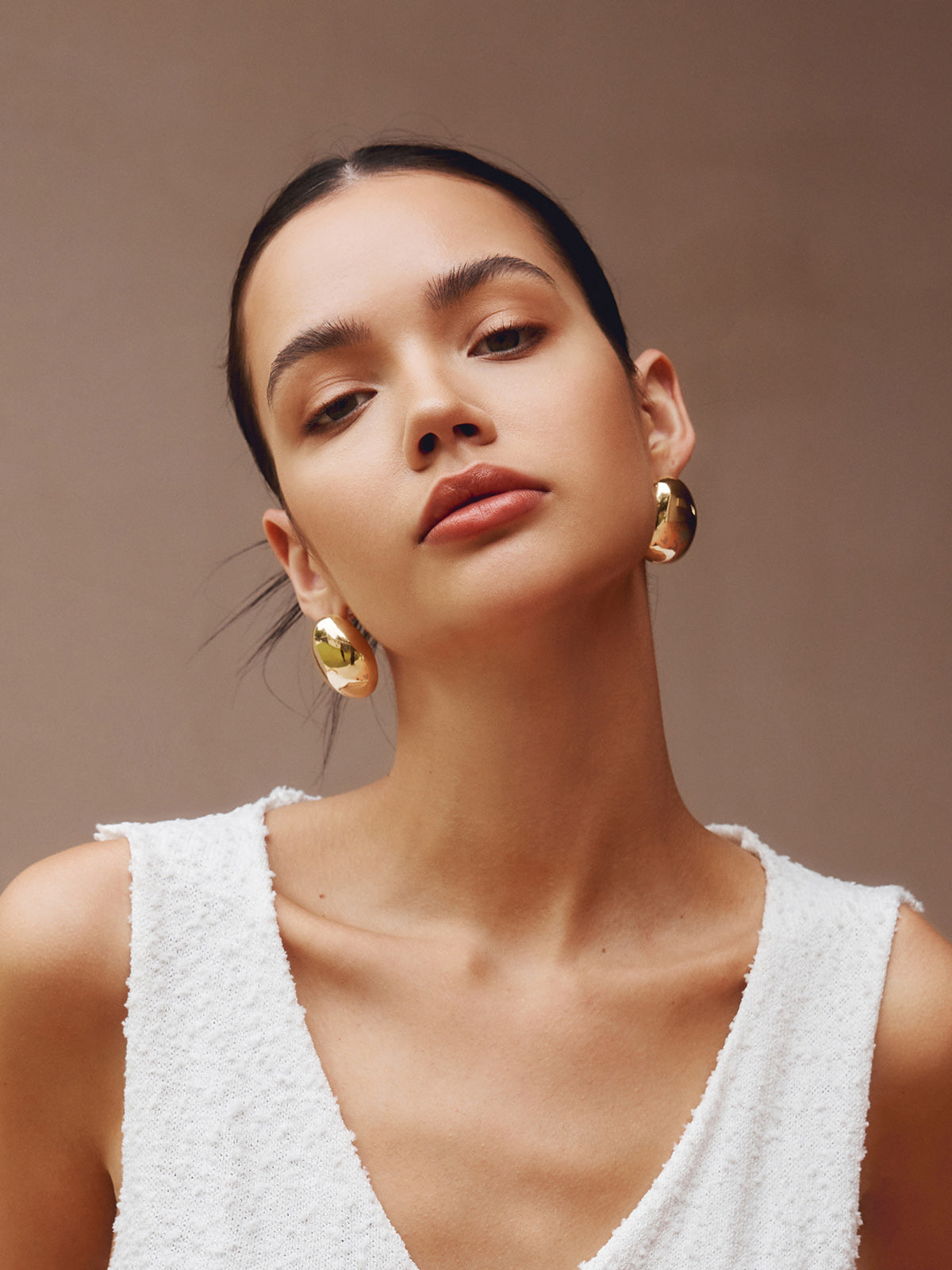 Sonicelife-Chunky Teardrop Statement Earrings