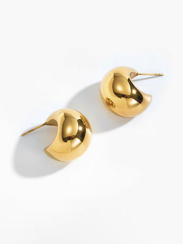 Sonicelife-Golden Time Hoop Earrings