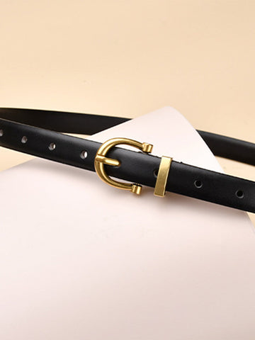 Sonicelife-Adjustable Simple Metal Pin Buckle Belt