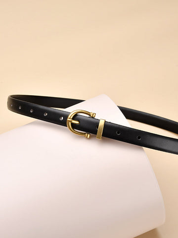 Sonicelife-Adjustable Simple Metal Pin Buckle Belt