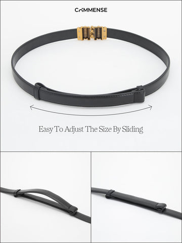 Sonicelife-Vintage Faux Leather Belt