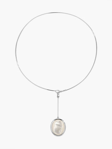 Sonicelife-Sterling Baroque Pearl Necklace