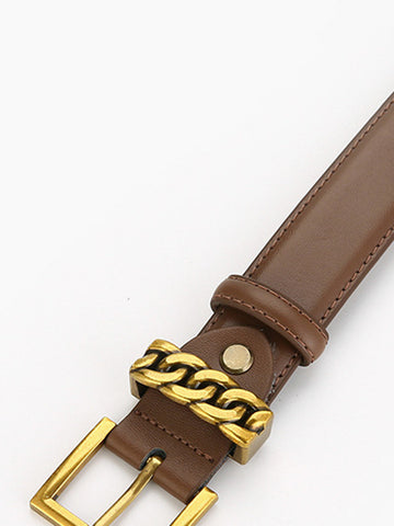 Sonicelife-Versatile Pin Buckle Leather Belt