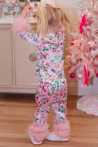 Sonicelife-Christmas Printed Fuzzy Parent-child Outfits Loungewear