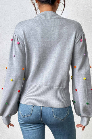 Sonicelife Colorful Yarn Ball Pullover Sweater