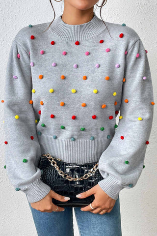 Sonicelife Colorful Yarn Ball Pullover Sweater