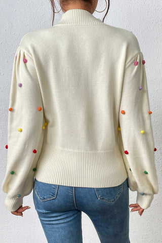 Sonicelife Colorful Yarn Ball Pullover Sweater