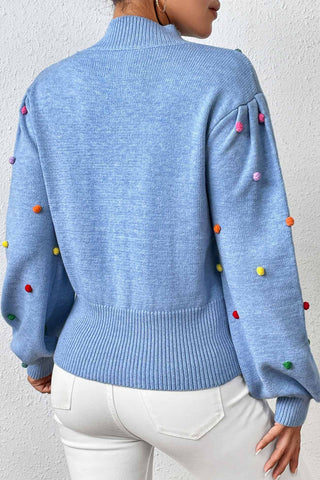 Sonicelife Colorful Yarn Ball Pullover Sweater