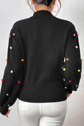 Sonicelife Colorful Yarn Ball Pullover Sweater