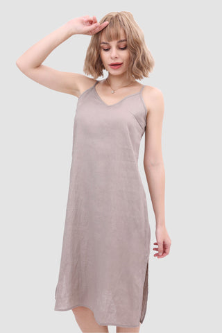 Sonicelife Daisy Linen Slip Dress