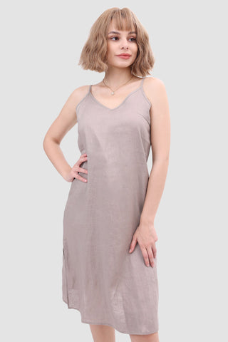 Sonicelife Daisy Linen Slip Dress