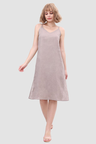 Sonicelife Daisy Linen Slip Dress