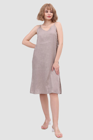 Sonicelife Daisy Linen Slip Dress