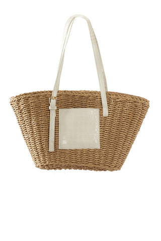 Sonicelife-Handmade Side Pocket Straw Bag