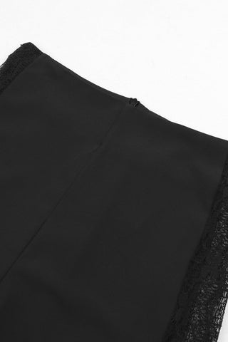 Sonicelife-Lace Tie-up Three-piece Swimsuit