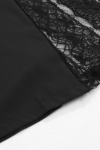 Sonicelife-Lace Tie-up Three-piece Swimsuit